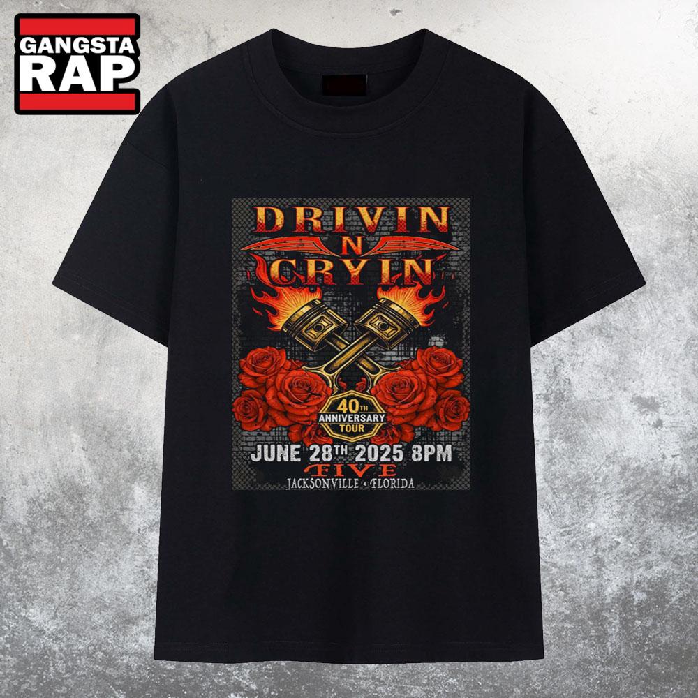 Drivin N Cryin St. Jacksonville FL Jun 28 2025 Tour T Shirt