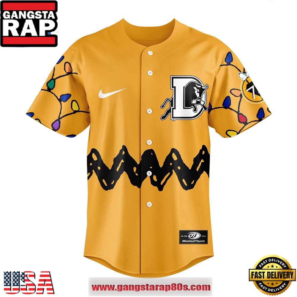 Durham Bulls x Peanuts Limited Edition Baseball Jersey Shirt Durham Bulls x Peanuts Limited Edition Baseball Jersey Shirt