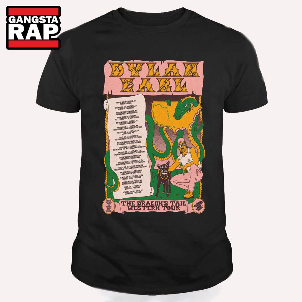 Dylan Earl The Gragons Tail Western 2025 Tour T Shirt Dylan Earl The Gragons Tail Western 2025 Tour T Shirt