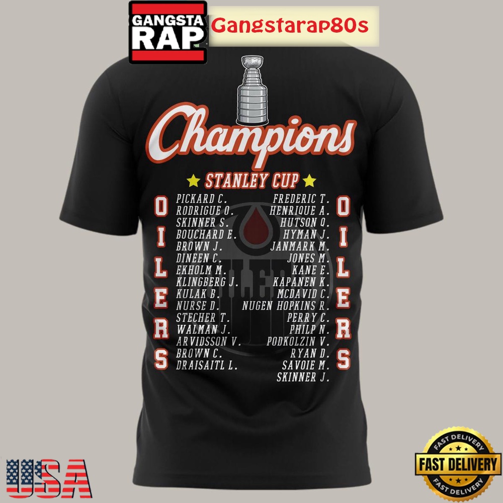 Edmonton Oilers NHL Stanley Cup 2025 All Over Print T-Shirt Hoodie Edmonton Oilers NHL Stanley Cup 2025 All Over Print T-Shirt Hoodie