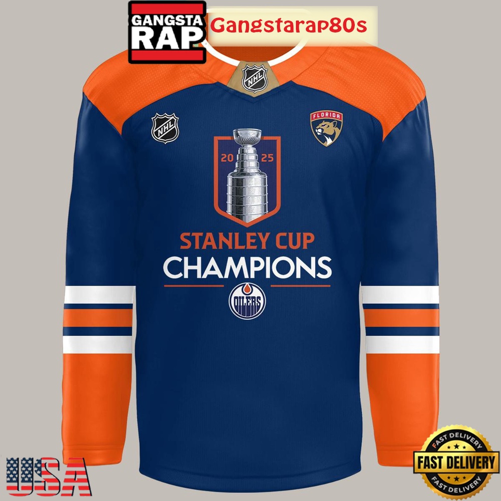 Edmonton Oilers Stanley Cup Champions 2025 Hockey Jersey Edmonton Oilers Stanley Cup Champions 2025 Hockey Jersey