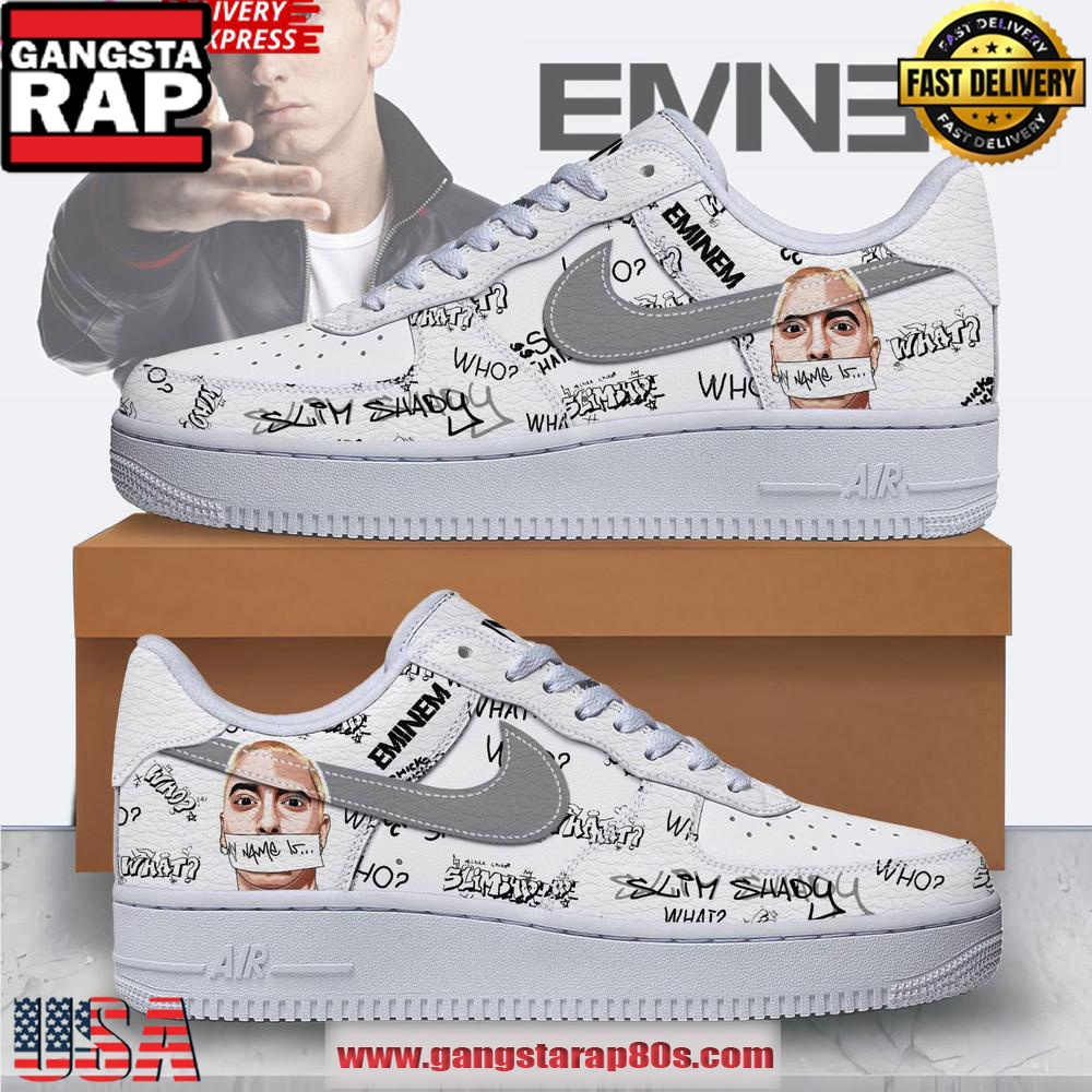 Eminem Slim Shady 2025 Limited Edition Air Force 1 Running Sneakers Shoes