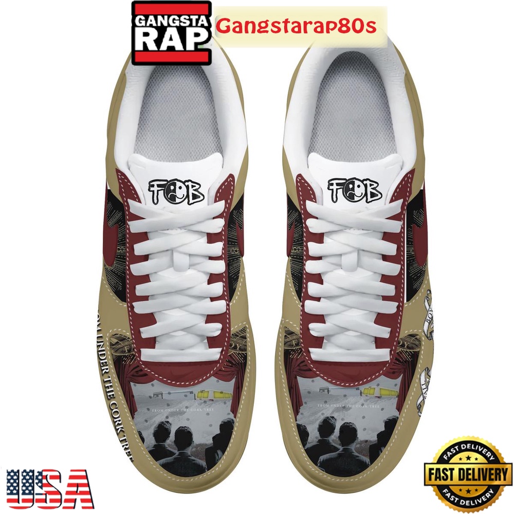 Fall Out Boy 20th Anniversary From Under The Cork Tree Special Edition Air Force 1 Shoes Running Sneakers
