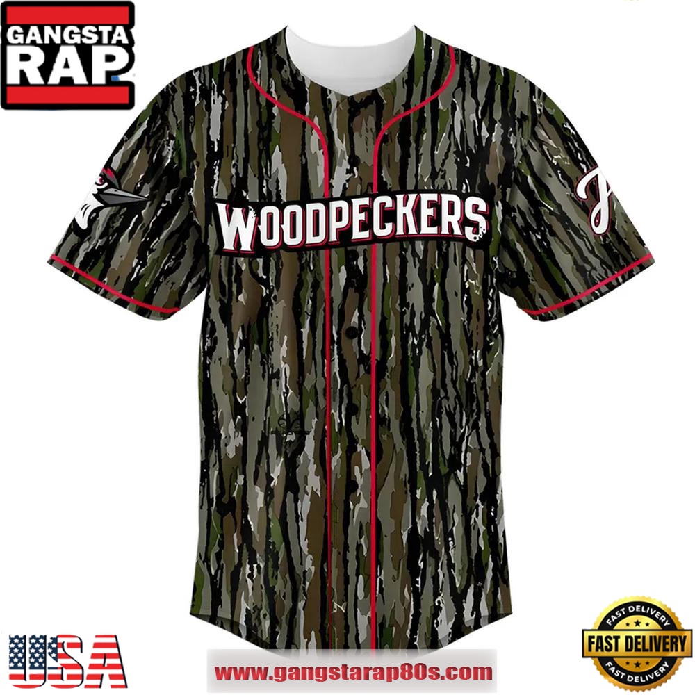 Fayetteville Woodpeckers Memorial Day Limited Edition Camo Custom Baseball Jersey Shirt Fayetteville Woodpeckers Memorial Day Limited Edition Camo Custom Baseball Jersey Shirt