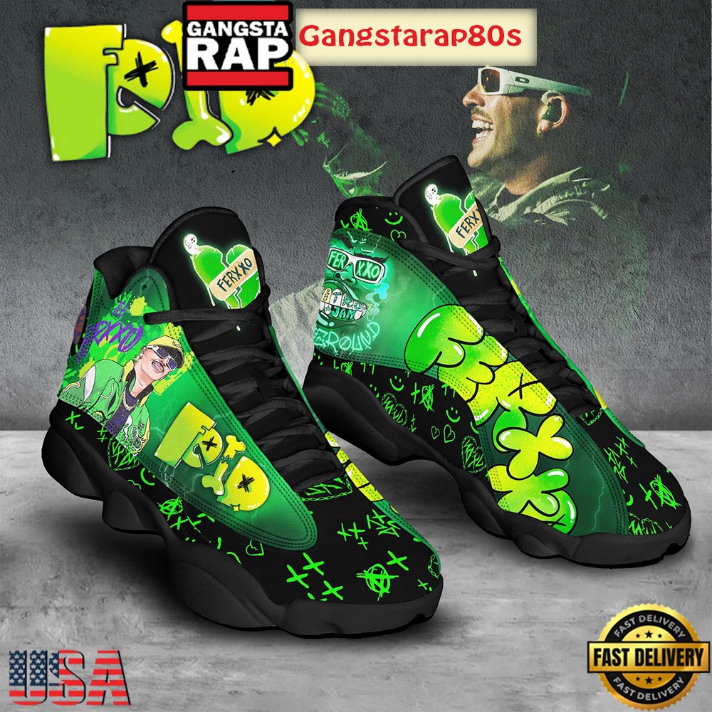 Feid Latina Stars Ferxxo Fan Air Jordan 13 Shoes Running Sneakers