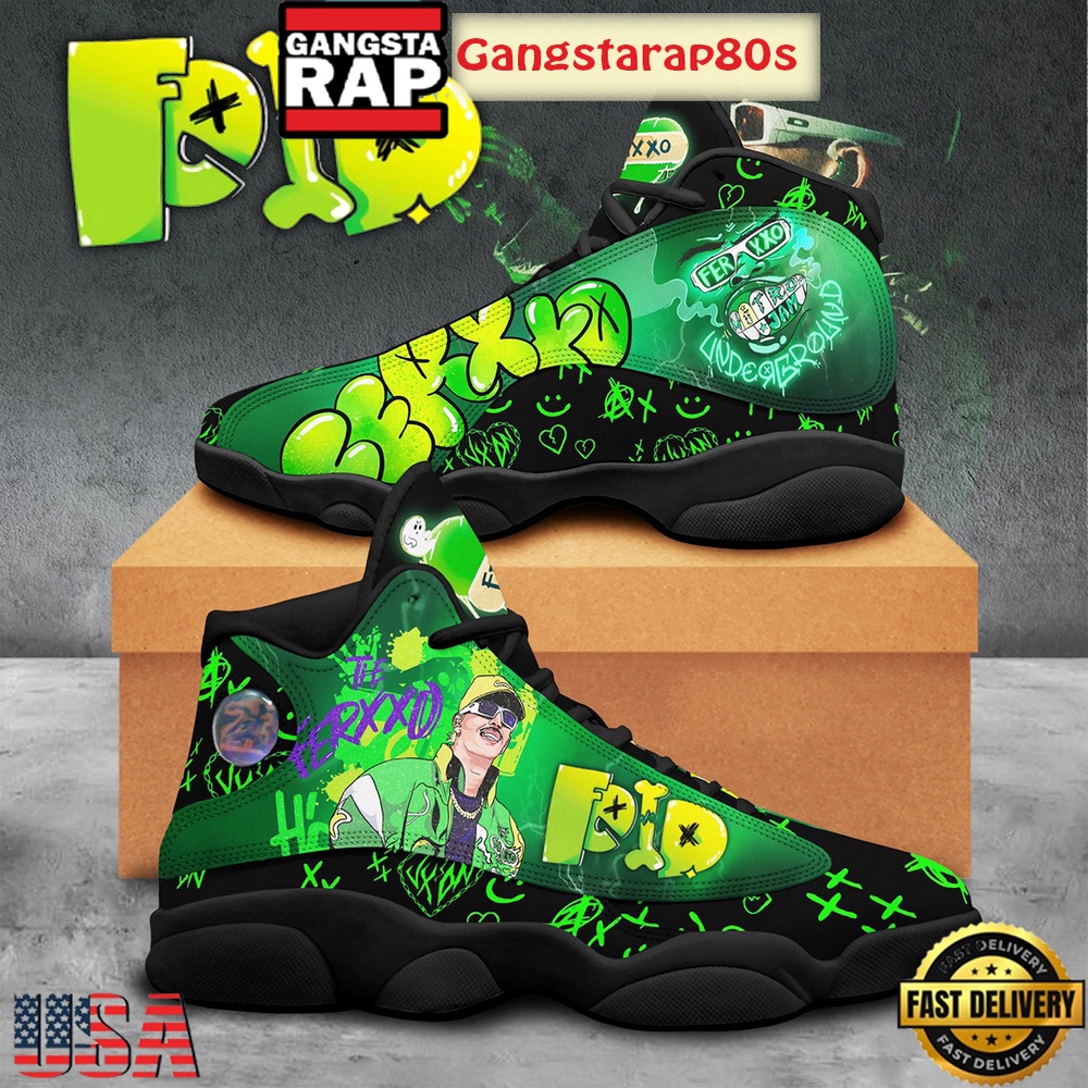 Feid Latina Stars Ferxxo Fan Air Jordan 13 Shoes Running Sneakers
