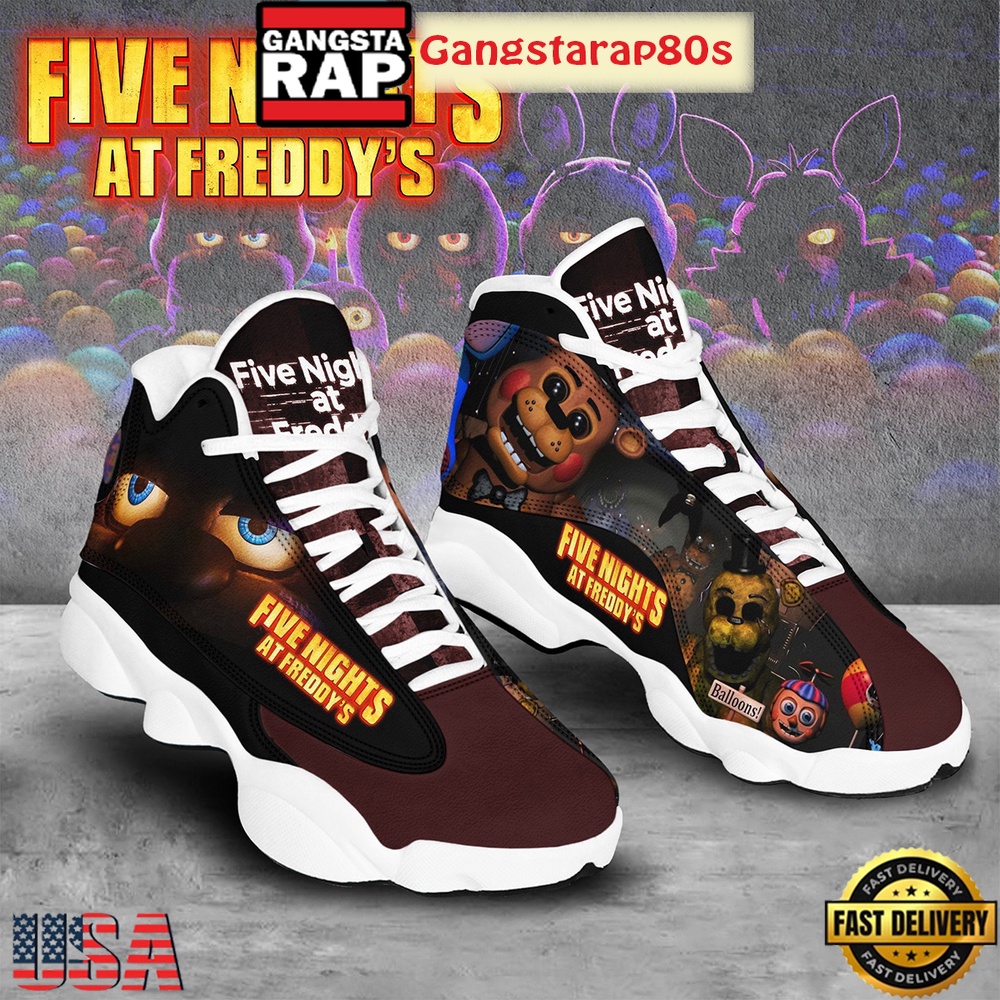 Five Nights At Freddy's Horror Fan Air Jordan 13 Shoes Running Sneakers Five Nights At Freddy's Horror Fan Air Jordan 13 Shoes Running Sneakers