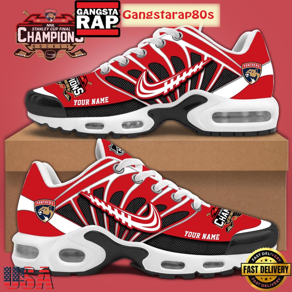 Florida Panthers 2025 Stanley Cup Champions Special Edition Custom Air Max Plus Shoes Running Sneakers Florida Panthers 2025 Stanley Cup Champions Special Edition Custom Air Max Plus Shoes Running Sneakers