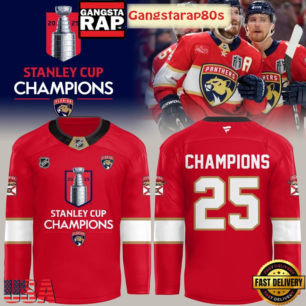 Florida Panthers Champion NHL Stanley Cup Hockey Jersey Florida Panthers Champion NHL Stanley Cup Hockey Jersey