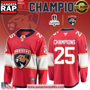 Florida Panthers NHL Stanley Cup 2025 Custom Hockey Jersey