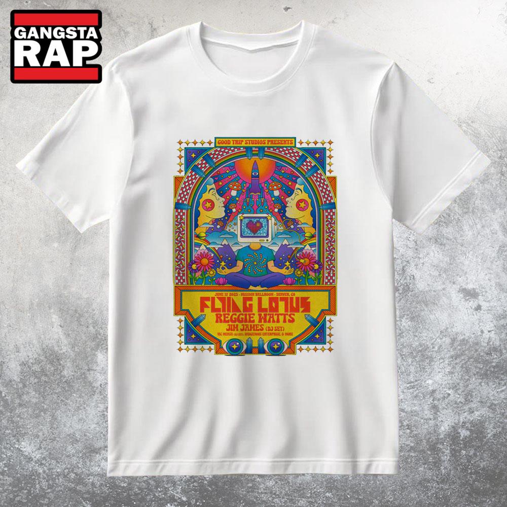 Flying Lotus And Reggie Watts On Jun 17 2025 In Denver CO Shows T Shirt