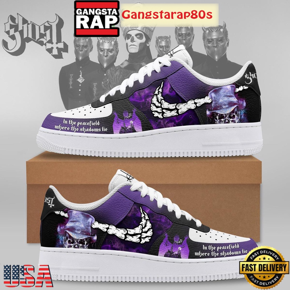 Ghost In The Peacefield Where The Shadows Lie Special Edition Air Force 1 Shoes Running Sneakers