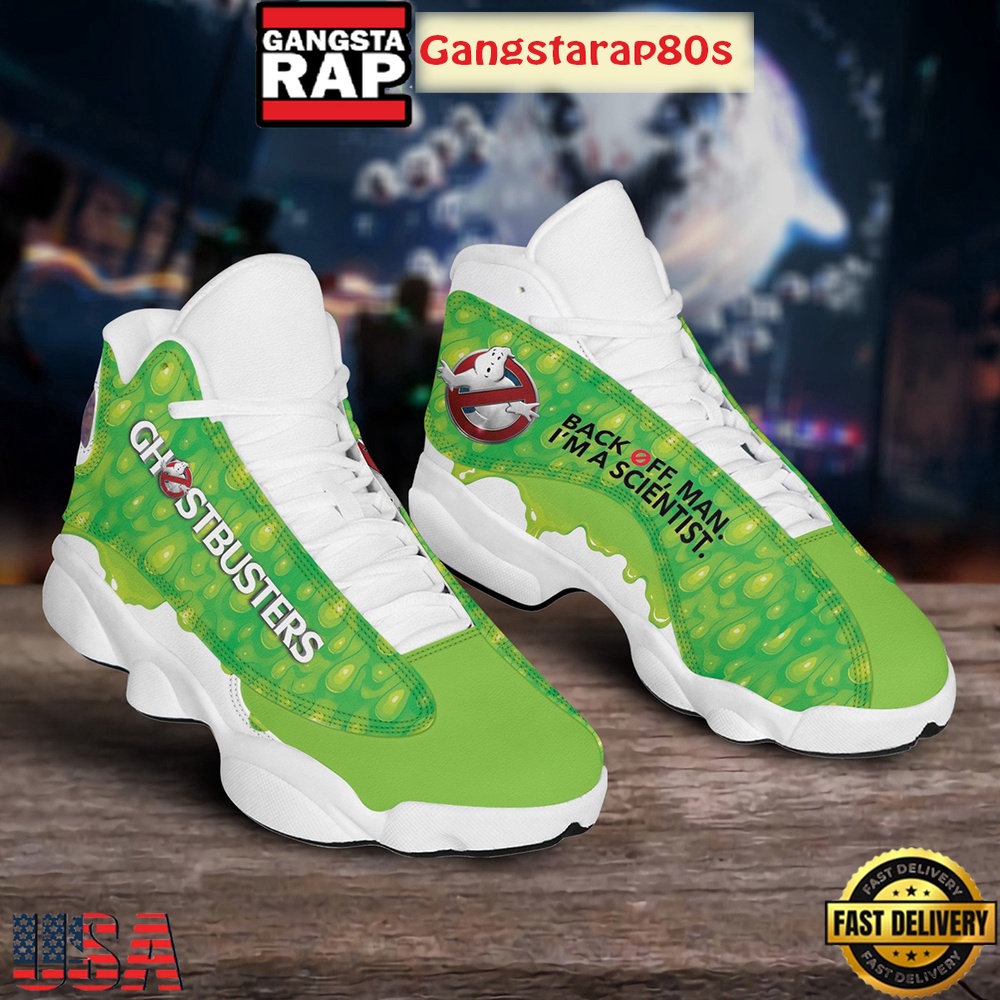 Ghostbusters Back Off Man I'm A Scientist Air Jordan 13 Shoes Running Sneakers