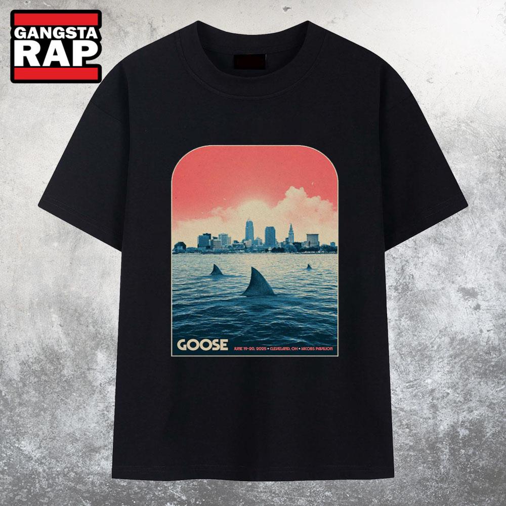 Goose June 20 2025 Jacobs Pavilion at Nautica In Cleveland OH T Shirt