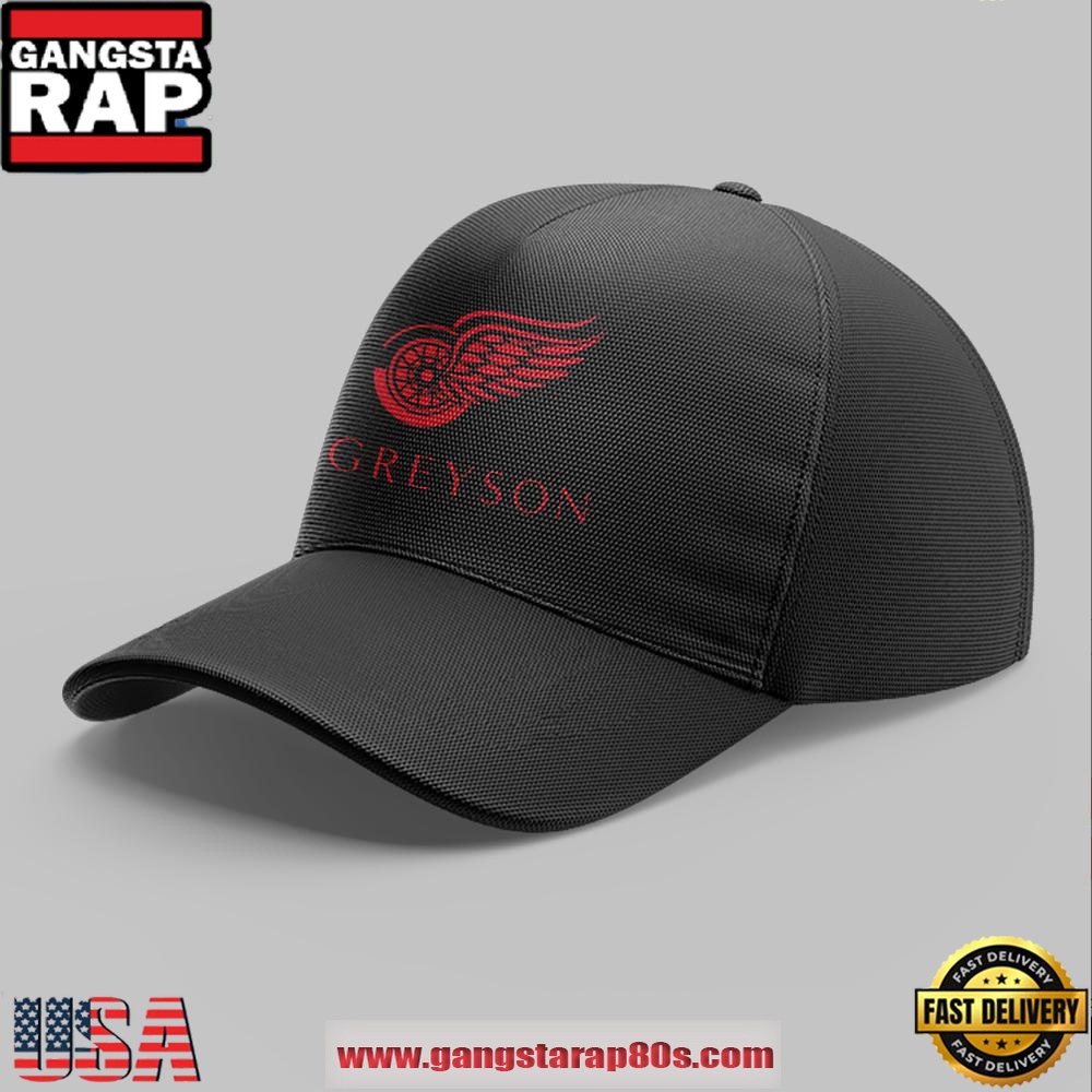 Greyson x Detroit Red Wings Limited Edition Black Classic Cap Snapback Hats