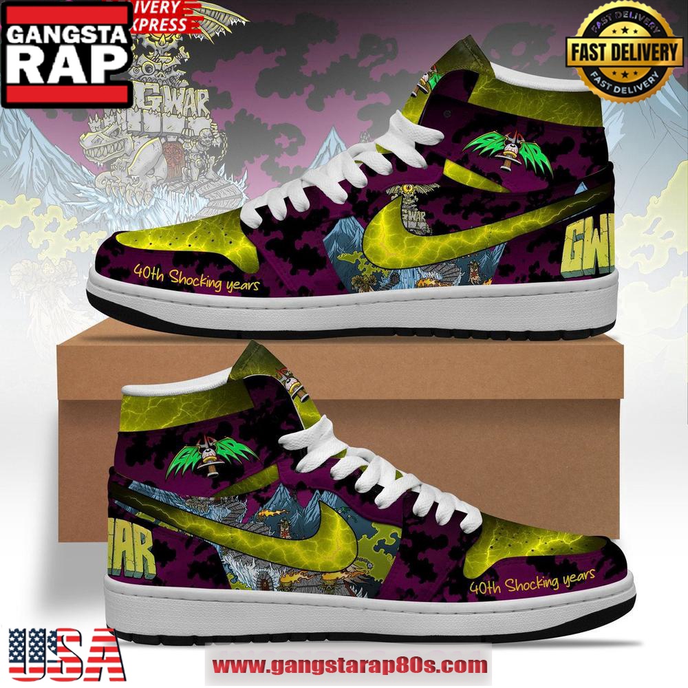 GWAR 40th Shocking Years Limited Air Force 1 Sneakers Shoes
