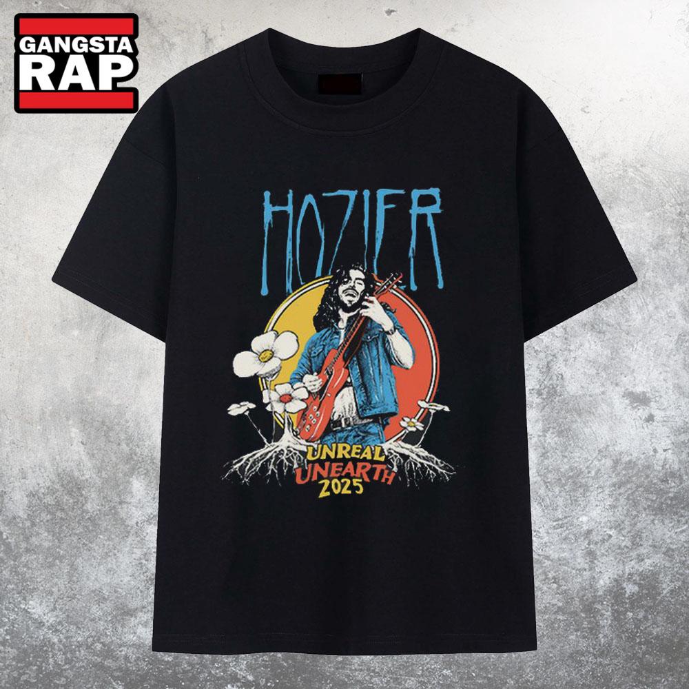 Hozier Unreal Unearth 2025 Flower Tour T Shirt
