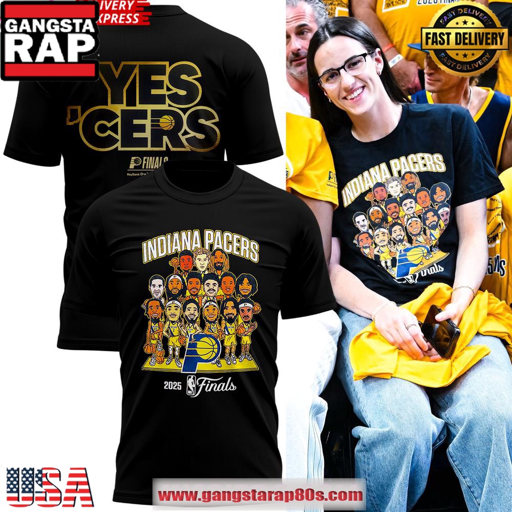 Indiana Pacers 2025 NBA Finals Team Limited Black Unisex T-Shirt