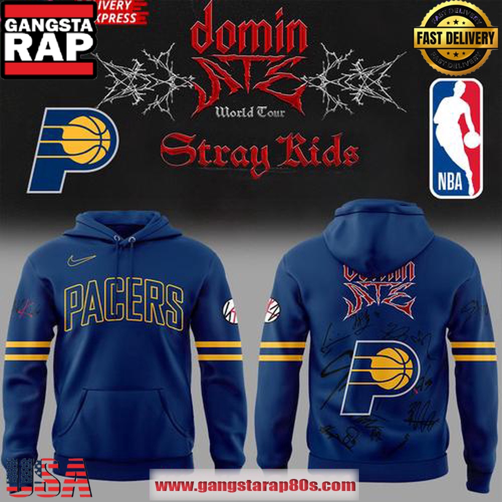 Indiana Pacers x ATE World Tour Stray Kids Special All Over Print Hoodie Indiana Pacers x ATE World Tour Stray Kids Special All Over Print Hoodie