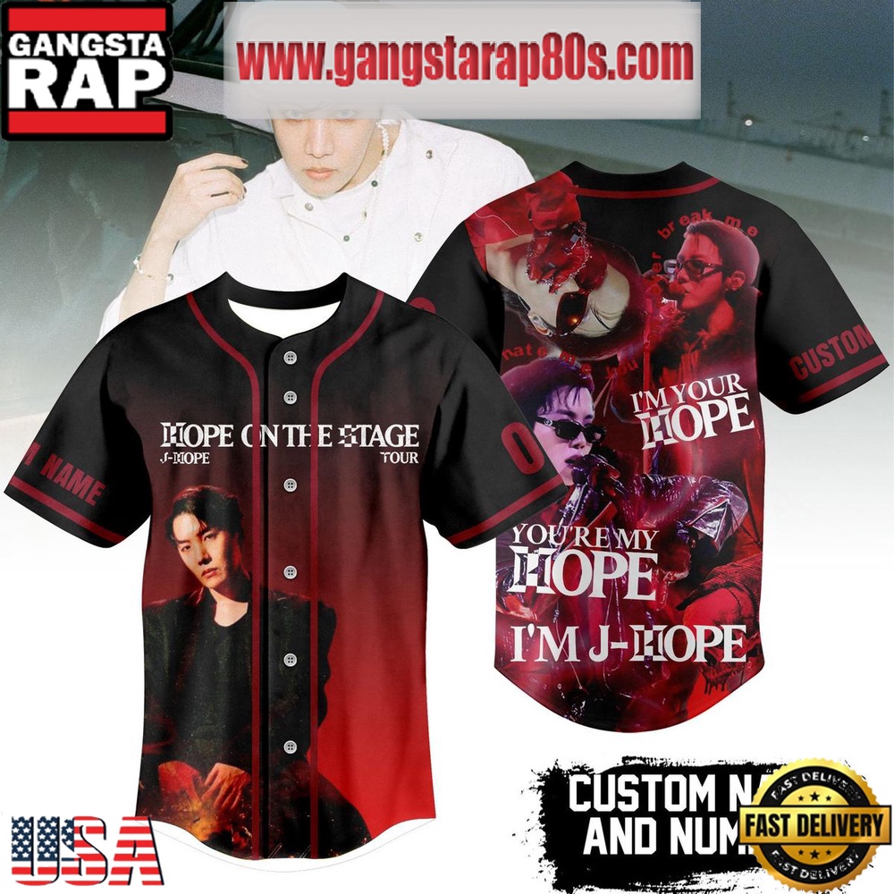 J Hope On The Stage Tour 2025 Custom Baseball Jersey Shirt