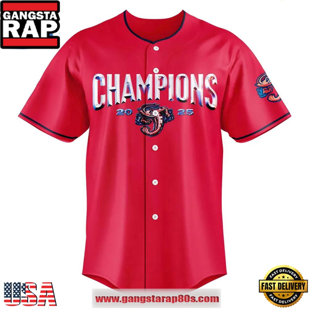 Jacksonville Jumbo Shrimp 2025 International League First Half Champions Baseball Jersey Shirt