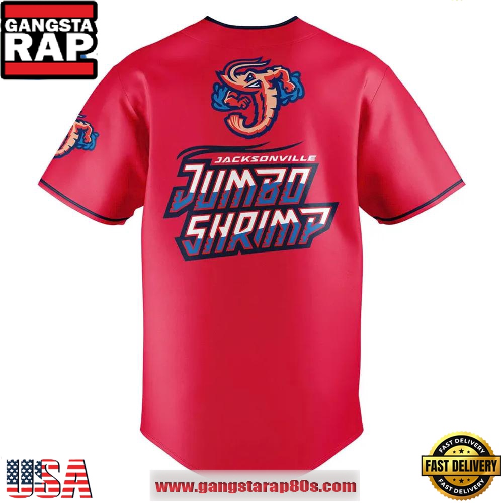 Jacksonville Jumbo Shrimp 2025 International League First Half Champions Baseball Jersey Shirt Jacksonville Jumbo Shrimp 2025 International League First Half Champions Baseball Jersey Shirt