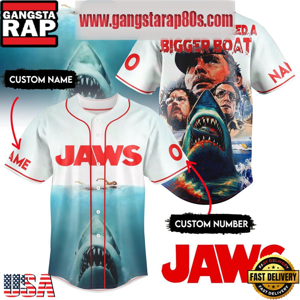 Jaws You’re Gonna Need A Bigget Boat Special Baseball Jersey Shirt Jaws You’re Gonna Need A Bigget Boat Special Baseball Jersey Shirt