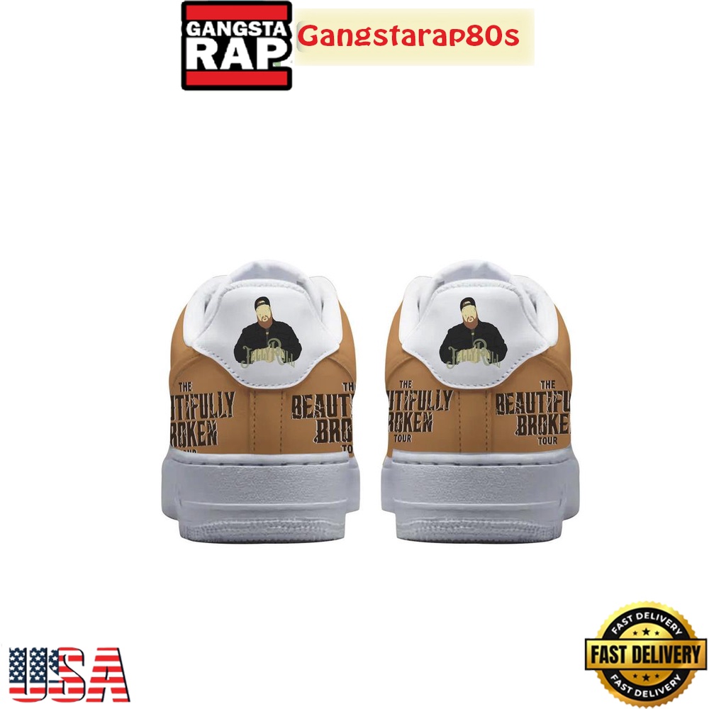 Jelly Roll The Beautifully Broken Tour Special Edition Air Force 1 Shoes Running Sneakers Jelly Roll The Beautifully Broken Tour Special Edition Air Force 1 Shoes Running Sneakers