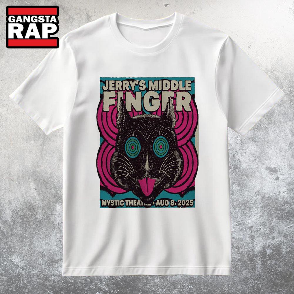 Jerry's Middle Finger In Petaluma CA On Aug 8 2025 Tour T Shirt