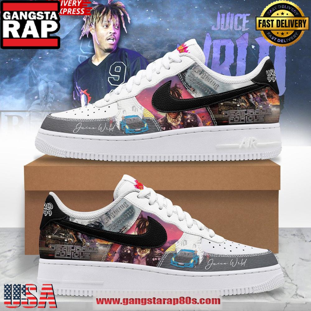 Juice WRLD Death Race For Love Edition Air Force 1 Sneakers Shoes