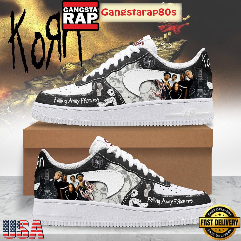 Korn Falling Away From Me Special Edition Air Force 1 Shoes Running Sneakers