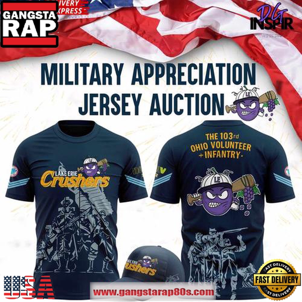 Lake Erie Crushers Military Appreciation Limited Edition Unisex T Shirt
