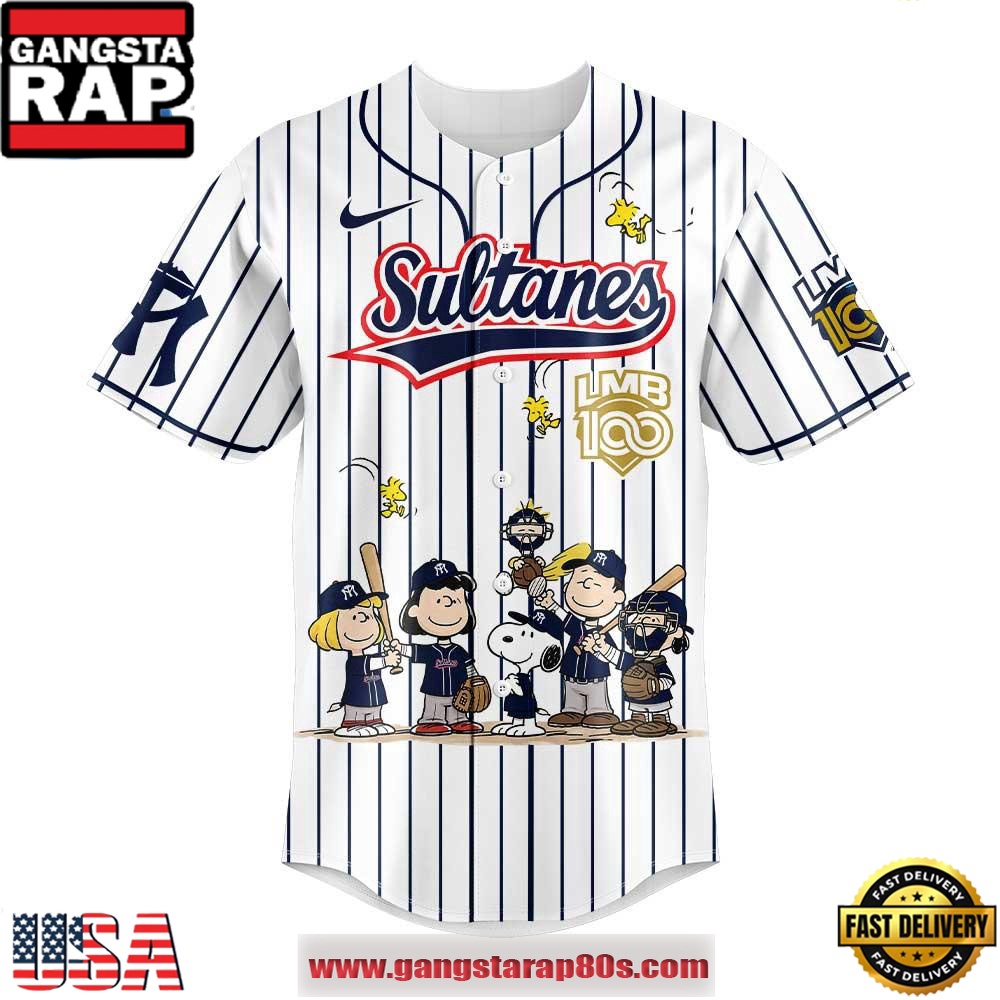 Leones de Yucat?n x Peanuts LMB 100th Anniversary Limited Edition Baseball Jersey Shirt