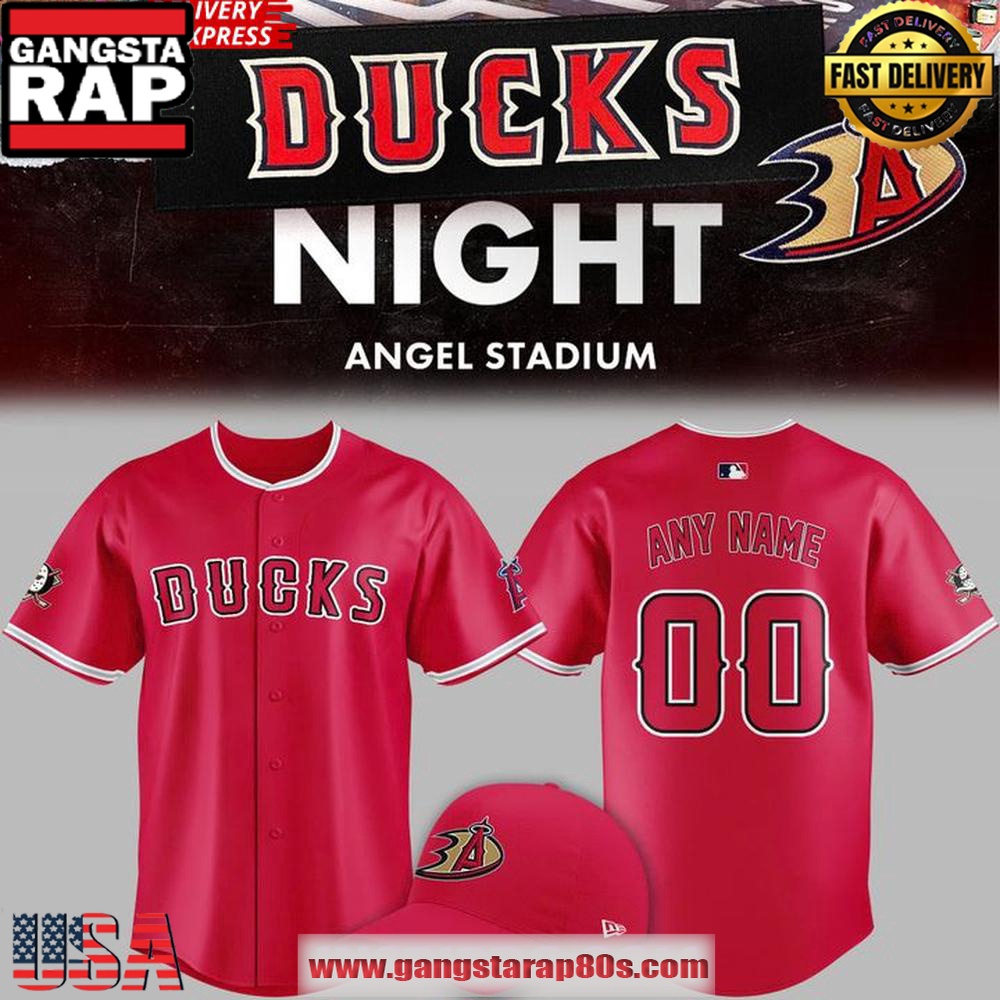 Los Angeles Angels Ducks Night 2025 Unique Custom Baseball Jersey Shirt