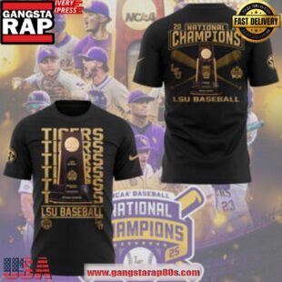 LSU Tigers 2025 NCAA Baseball National Champions Black Special Unisex T Shirt