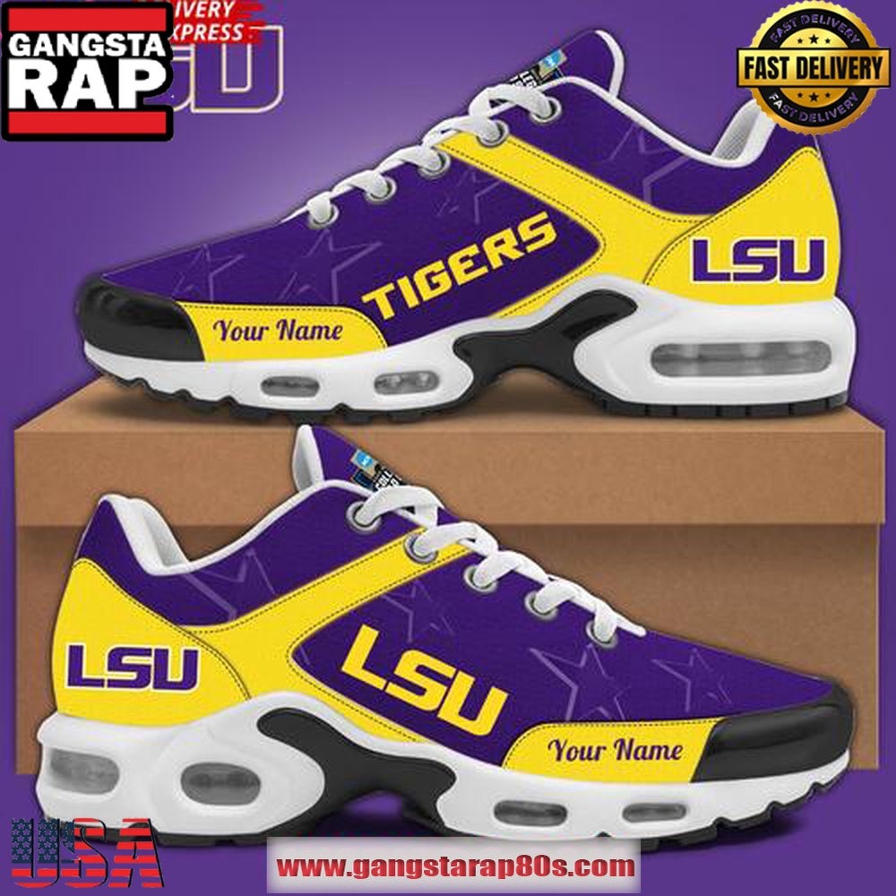 LSU Tigers Custom Special Edition Air Max Plus Shoes Running Sneakers LSU Tigers Custom Special Edition Air Max Plus Shoes Running Sneakers