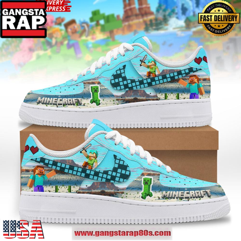 Minecraft Adventure Limited Edition Air Force 1 Sneakers Shoes