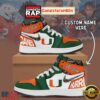NCAA Miami Hurricanes Custom Name Air Jordan 1 Shoes Running Sneakers For Men Women