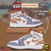 NCAA Texas Longhorns Custom Name Air Jordan 1 Shoes Running Sneakers For Men Women