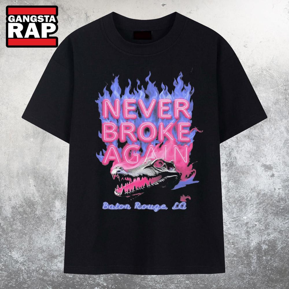 Never Broke Again Chrome Gator T Shirt