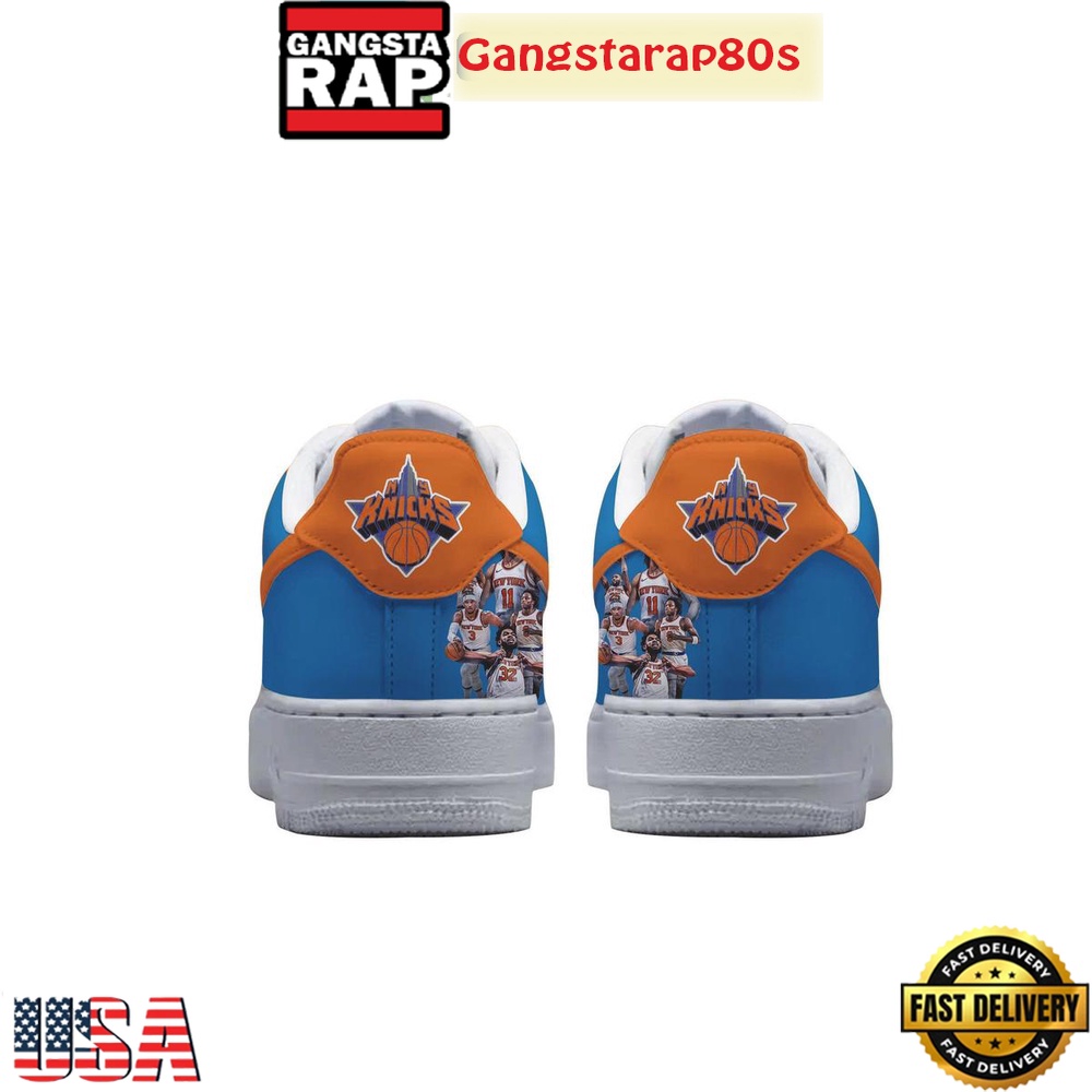 New York Knicks All In All One Knicks Special Edition Air Force 1 Shoes Running Sneakers