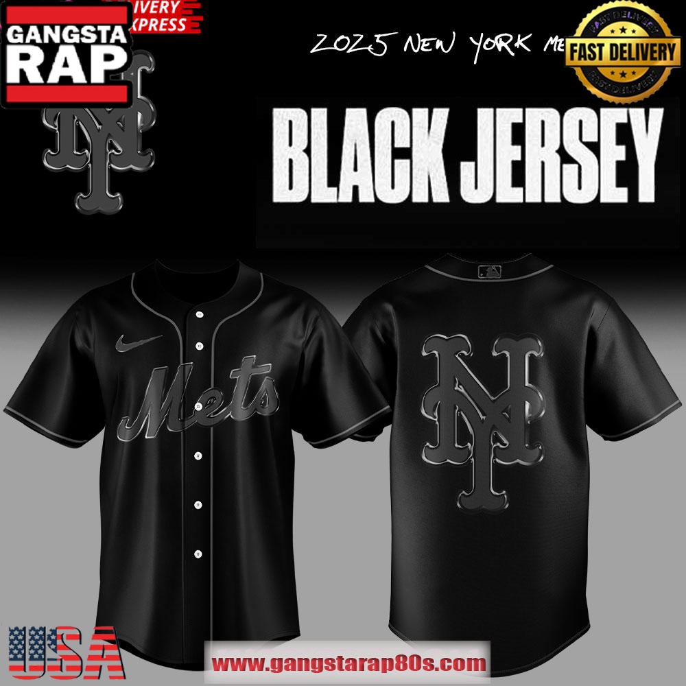 New York Mets “Back In Black” 2025 Special Jersey