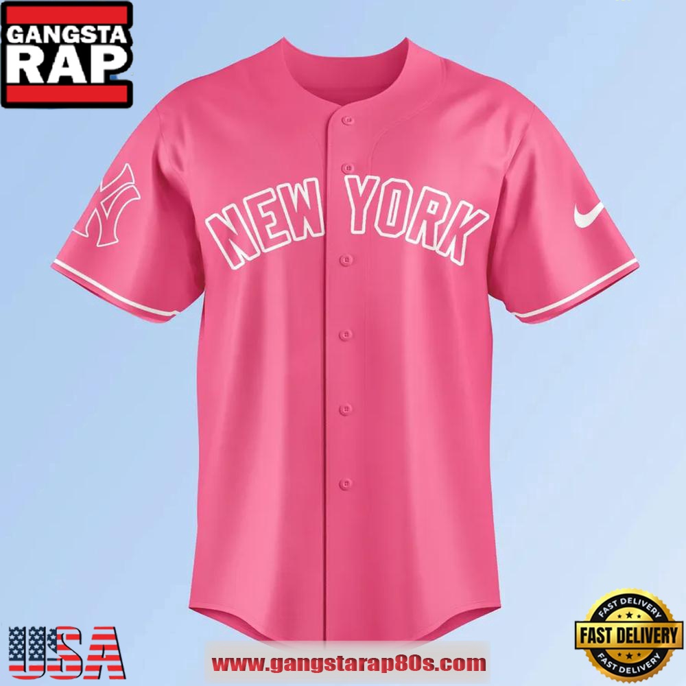 New York Yankees Pink Shirt Day 2025 Limited Edition Baseball Jersey Shirt New York Yankees Pink Shirt Day 2025 Limited Edition Baseball Jersey Shirt