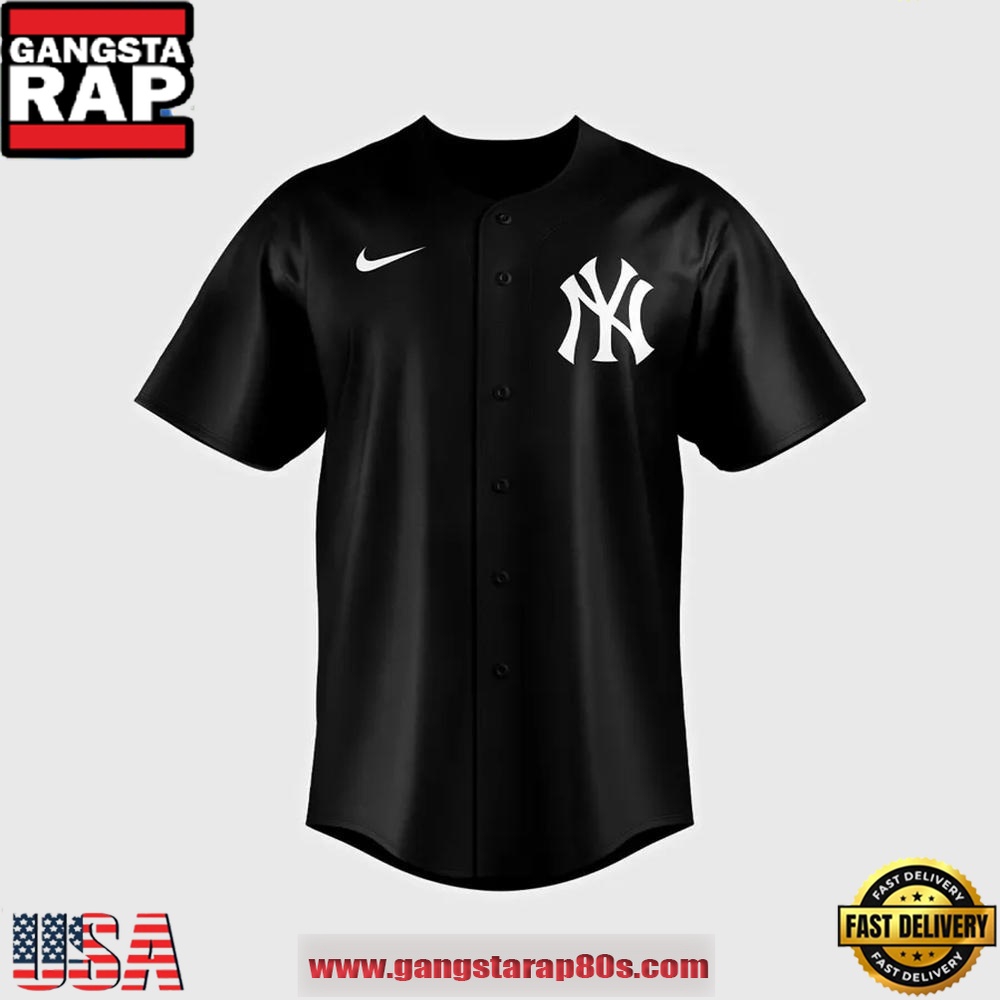 New York Yankees x Aaron Judge Black Lights Out Replica Baseball Jersey Shirt New York Yankees x Aaron Judge Black Lights Out Replica Baseball Jersey Shirt