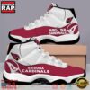 NFL Arizona Cardinals White Red Unique Design Air Jordan 11 Shoes