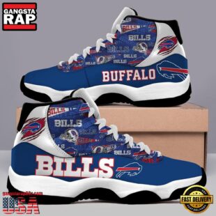 NFL Buffalo Bills Ver 1 Unique Design Air Jordan 11 Sneaker