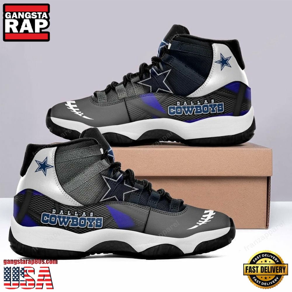 NFL Dallas Cowboys Football Team Unique Design Air Jordan 11 Shoes