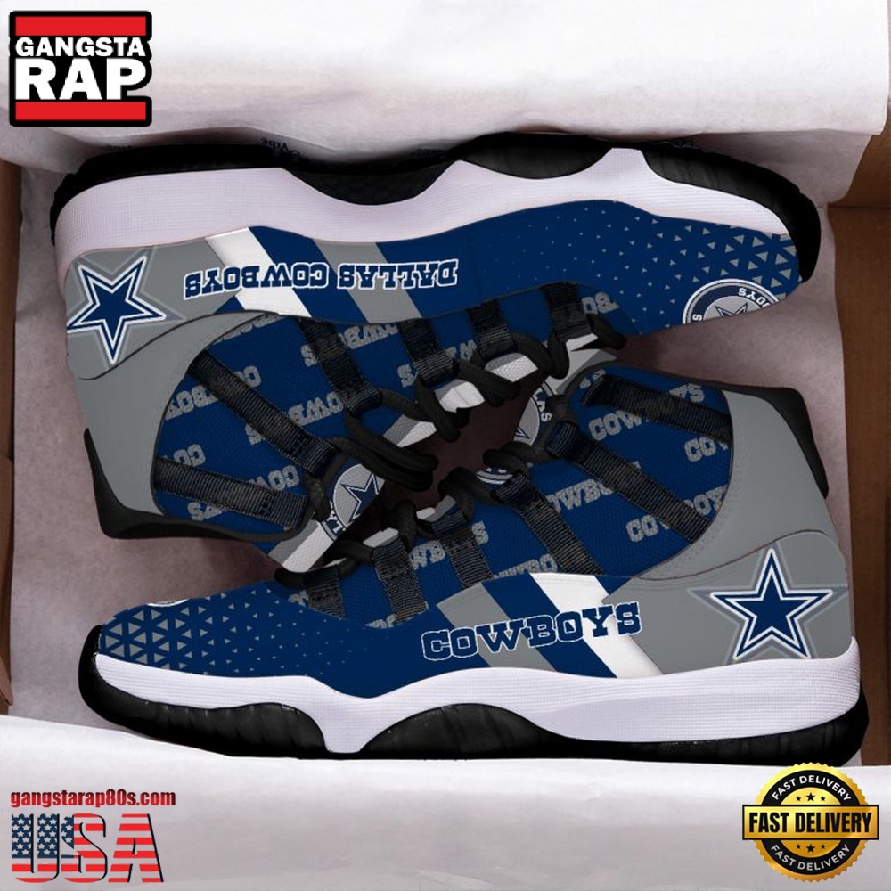 NFL Dallas Cowboys Logo Unique Design Air Jordan 11 Sneaker Shoes NFL Dallas Cowboys Logo Unique Design Air Jordan 11 Sneaker Shoes