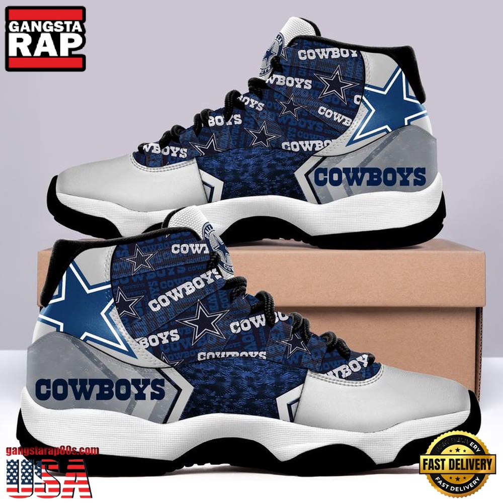 NFL Dallas Cowboys Unique Design Air Jordan 11 Sneaker Shoes