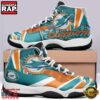 NFL Dolphins Unique Design Air Jordan 11 Sneaker Shoes